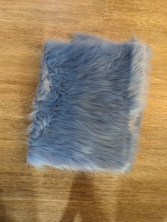 Fluffy Fox Breezy Blue 5cm Pile Fur